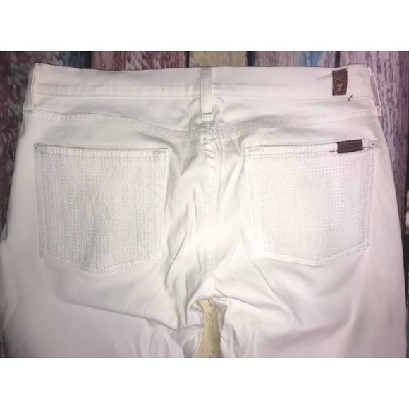 7 For All Mankind Women’s Denim Jeans White 31x34